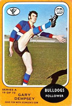 1973 Scanlens VFL #19 Gary Dempsey Front